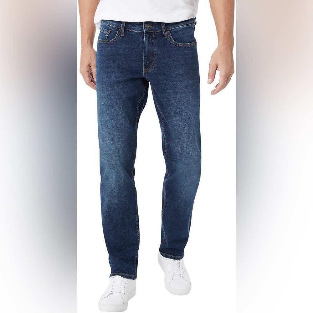 Men’s IZOD Straight-Fit Dark Wash Jeans Size 32×32